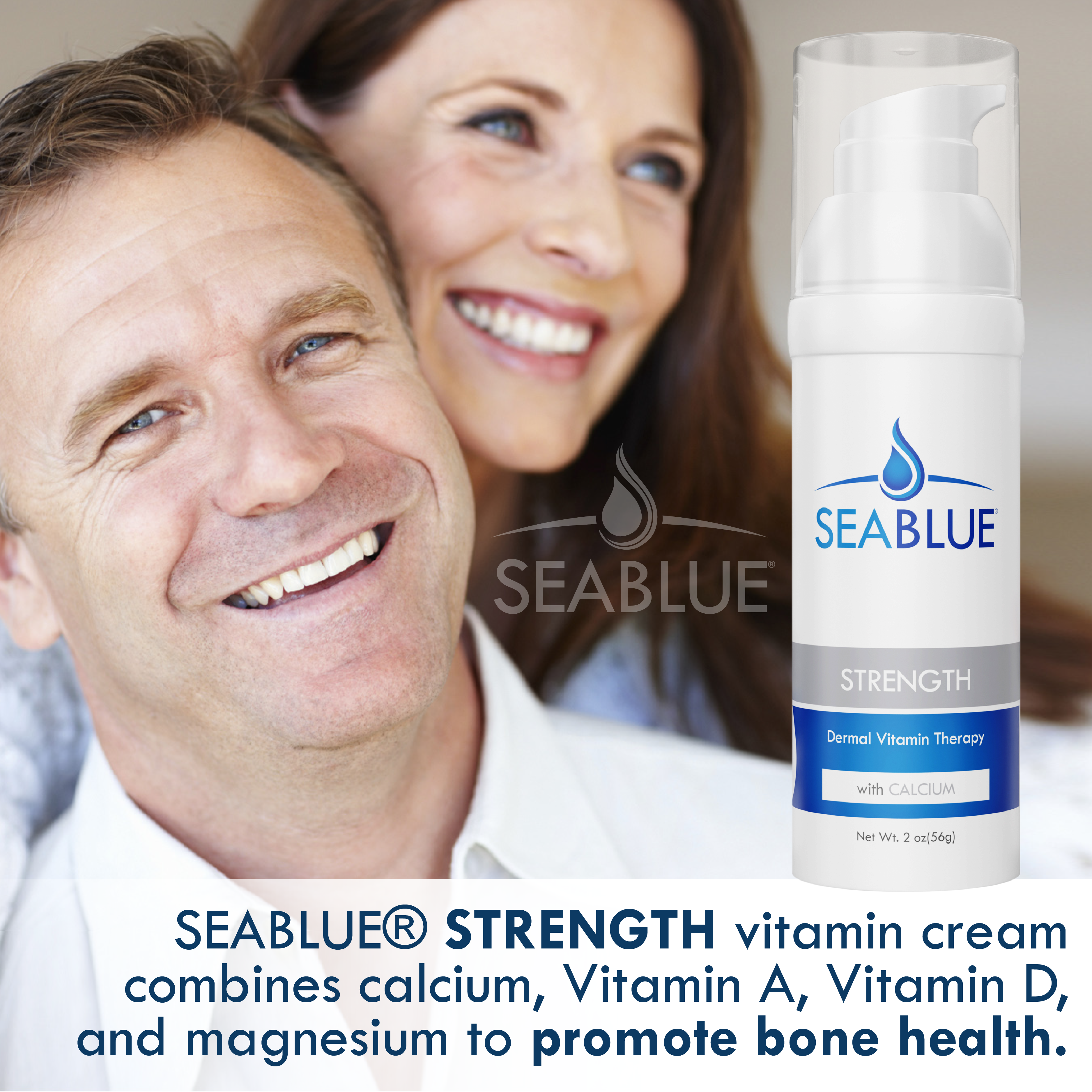 SEABLUE® Strength Dermal Vitamin Cream with Calcium
